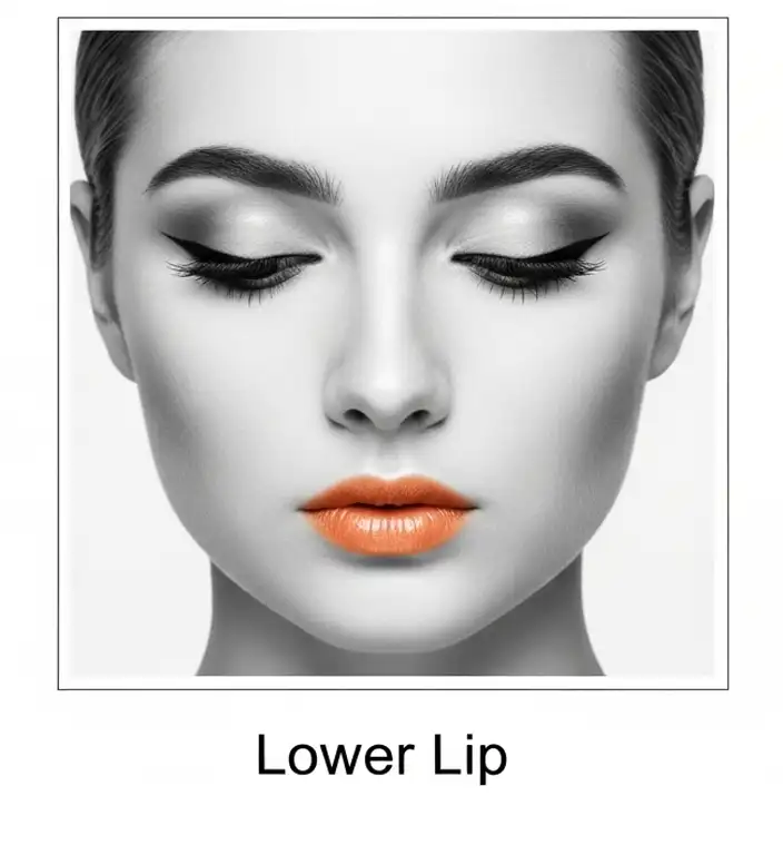 Lower lip laser hair removal