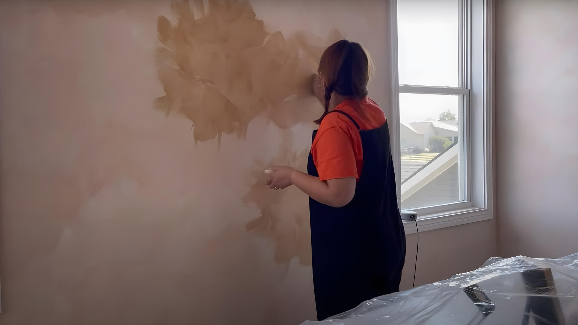 Limewash painting